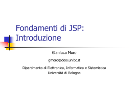 Introduzione a JSP - LIA