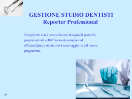 Studi Dentistici - reporterprofessional.it