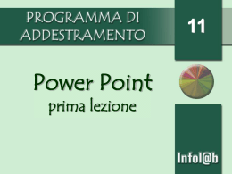 Le presentazioni multimediali con power point 2003