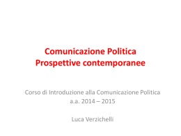 Scienza Politica e Comunicazione Politica