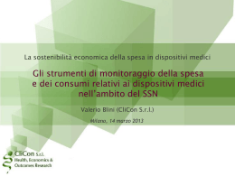 Presentazione Dr. Valerio Blini - CliCon "Gli