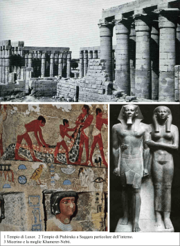 1 Tempio di Luxor. 2 Tempio di Ptahiruka a