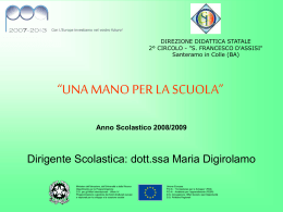 Presentazione PON 2009 - 2° CD “San Francesco d`Assisi