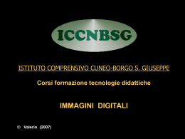 Le immagini digitali - Istituto Comprensivo Borgo San Giuseppe