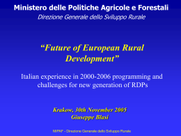 Programmazione sviluppo rurale: Il Piano Strategico Nazionale
