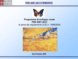 psr 2007-2013 piemonte - Cassa di Risparmio di Asti Spa