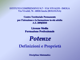 Presentazione di PowerPoint - Centro Provinciale per l`Istruzione