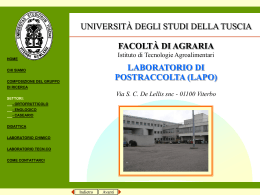 file pps 8,5 Mb - Università degli Studi della Tuscia