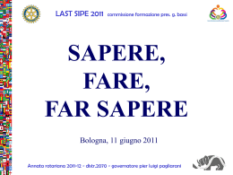 LAST SIPE 2011 commissione formazione pres. g. bassi