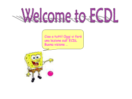 Welcome to ECDL