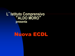 Nuova ECDL - IC "Aldo Moro"