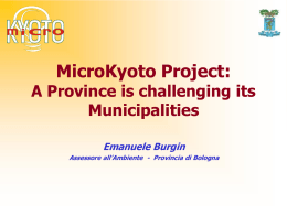 MicroKyoto Project: A province is challenging its municipalities