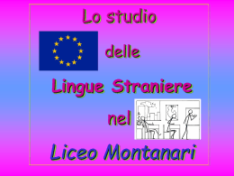 Lingue Straniere - Liceo Statale C. Montanari