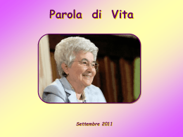 Parola di Vita - Settembre 2011 - Santuario San Calogero Eremita