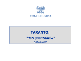Dati quantitativi di Confindustria Taranto