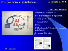 CGS procedura di installazione
