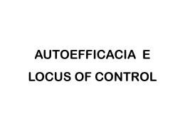 AUTOEFFICACIA E LOCUS OF CONTROL