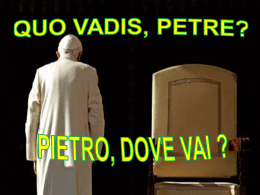 Quo vadis, Petre?