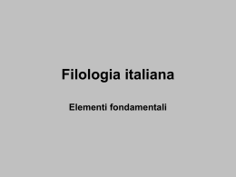 Filologia italiana