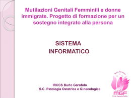 Progetto MGF Dr.ssa Sandra Espeche