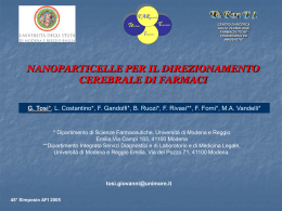 pps ~7Mb - CIGS - Università degli studi di Modena e Reggio Emilia