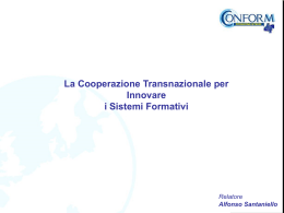 La Cooperazione Transnazionale per innovare i sistemi operativi