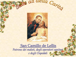 San Camillo De Lellis: sulle ali della carità