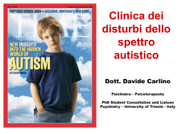 Clinica dei disturbi dello spettro autistico