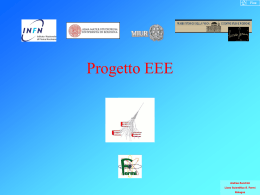 Progetto EEE @ Liceo Fermi - Bologna