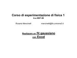 Fit Gaussiano Excel