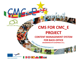 cms for cmc_e project content management for back