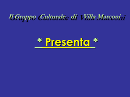 Slide 1 - Gruppo Culturale Parolissima