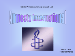 Amnesty - Istituto Einaudi Lodi