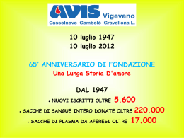 Dal From 1947 to 2012 : 65 years life of "Avis Vigevano" in few images