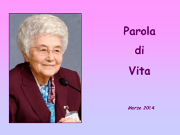 Parola di Vita - Marzo 2014 - Santuario San Calogero Eremita