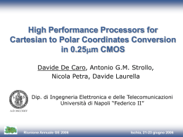 High Performance Processors for Cartesian to Polar
