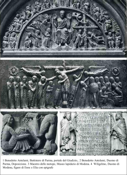 1 Benedetto Antelami, Battistero di Parma, portale del Giudizio,. 2