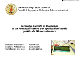 presentazione - Università degli Studi di Pavia