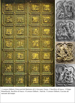1 Lorenzo Ghiberti, Porta nord del Battistero di S