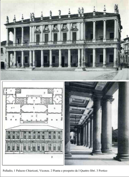 Palladio, 1 Palazzo Chiericati, Vicenza. 2 Pianta