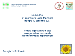 Infermiere Case Manager: scopo(1)