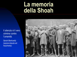 La memoria della Shoah
