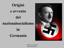 Origini e avvento del nazionalsocialismo in Germania