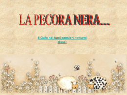 LA PECORA NERA… - Partecipiamo.it