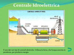 Modello di centrale idroelettrica