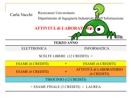 ATTIVITÀ di LABORATORIO - Università degli Studi di Pavia