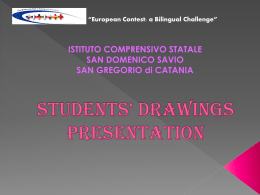Students` drawings presentation - European contest: a bilingual