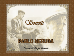 Sonetti(Pablo Neruda)