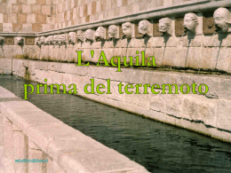 Italia, L`Aquila: prima del terremoto