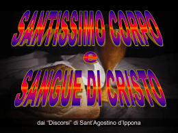 Sant`Agostino: Santissimo Corpo e sangue di Cristo
